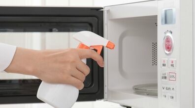 مایکروفر رو با این روشی که میگم تو چند ثانیه تمیز کن + فیلم
