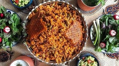  لوبیا پلوی مجلسی و بدون گوشت ؛ مخصوص گیاهخوران + طرز تهیه 
