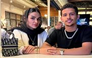 بریز و بپاش مهدی قائدی و همسرش در دبی به مناسبت ولنتاین + عکس