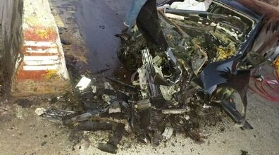 تصادف مرگبار پراید با تانکر حمل سوخت در جاده مشهد | فیلم وحشتناک لحظه تصادف