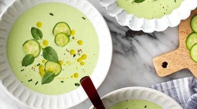 طرز تهیه سوپ خیار، غذایی سرد مخصوص روزهای گرم تابستان