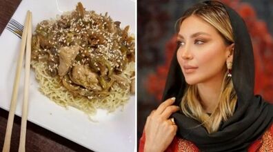  ناهار امروز زن بهرام رادان؛ کرسپی نودل با مرغ فوری + ویدیو آموزش 