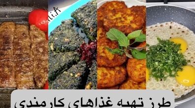 (فیلم) طرز تهیه 2 مدل غذای فوری مناسب خانوم های شاغل
