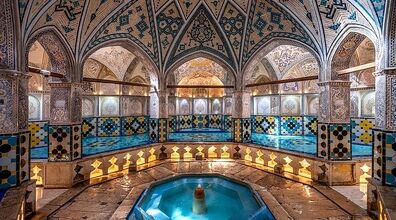 حمام سلطان امیر احمد کاشان؛ زیباترین حمام تاریخی کاشان