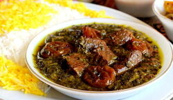 خورش آلو اسفناج رو به سبک شمالی ها بپز | نکات پخت خورش آلو اسفناج 