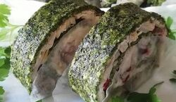 رولت کوکو سبزی به روش مجلسی و با طعم بسیار عالی + طرز تهیه 