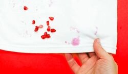 لکه لبو و انار شب یلدا رو از فرش، دست و لباس اینجوری تمیز کن!